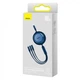 Кабель Baseus Bright Mirror 2 Series Retractable 3-in-1 Fast Charging Data Cable Type-C to M+L+C 100W 1.1m Blue (CAMJ010203) - зображення 7