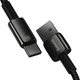 Кабель Baseus Tungsten Gold Fast Charging Data Cable USB to Type-C 100W 2m Black (CAWJ000101) - изображение 4