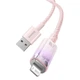 Кабель Baseus Explorer Series Fast Charging Cable with Smart Temperature Control USB to iP 2.4A 1m Pink (CATS010004) - изображение 5