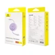 Кабель Baseus Free2Draw Mini Retractable Charging Cable Type-C to Type-C 100W 1m Nebula Purple (P10364500511-00) - изображение 7