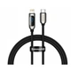 Кабель Baseus Display Fast Charging Data Cable Type-C to IP 20W 1m Black (CATLSK-01) - изображение 1