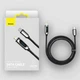 Кабель Baseus Display Fast Charging Data Cable Type-C to IP 20W 1m Black (CATLSK-01) - изображение 4