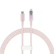 Кабель Baseus Explorer Series Fast Charging Cable with Smart Temperature Control Type-C to iP 20W 1m Pink (CATS010204) - изображение 1