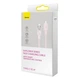 Кабель Baseus Explorer Series Fast Charging Cable with Smart Temperature Control Type-C to iP 20W 1m Pink (CATS010204) - изображение 6