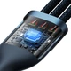 Кабель Baseus Flash Series Ⅱ One-for-three Fast Charging Data Cable USB to M+L+C 66W 1.2m Blue (CASS040003) - изображение 5