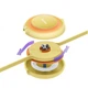 Кабель Baseus Bright Mirror 2 Series Retractable 3-in-1 Fast Charging Data Cable USB to M+L+C 3.5A 1.1m yellow (CAMJ010011) - изображение 3