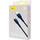 Кабель Baseus Glimmer Series Fast Charging Data Cable USB to iP 2.4A 2m Blue (CADH000303) - изображение 8
