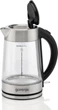 Электрочайник 1.7л, 2, 200 Вт, strix контроль, стекло, нерж Gorenje 000330264 - изображение 4
