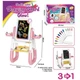 Мольберт дитячий Drawing Board Glow двосторонній, крейда, маркери, магніти. Pink (143269) - зображення 2
