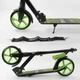 Самокат 2-х колесный Best Scooter черно-салатовый 21478 - изображение 5
