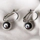 Сережки серебристые Шарики Xuping 1х2 см - изображение 3