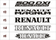 Наклейка на Авто / Грузовики / Фуры / Стекло / Кузов " Renault - Magnum - наклейка на капот " черный цвет - изображение 3