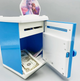 Электронная копилка сейф с отпечатком пальца и кодовым замком Money Safe WF-3002 Frozen синяя (D-2019091968) - изображение 5