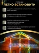Гирлянда уличная бахрома 12м Galando 200 led IP 44 для дома фасада лестницы сада альтанки белый провод Мульти Цветной - изображение 5