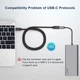 Кабель-удлинитель BASESAILOR Type-C to Type-C USB3.1 Gen2 10Gbps 100W 2м Black - изображение 6