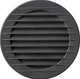 Вентиляционная решетка AIRROXY AOzSg 90 Graphite (02-234) - изображение 1