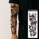 Тимчасове водостійке тату рукав TATTOOSHKA "Могутній дракон" TQB-166-2 - зображення 1