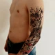 Тимчасове водостійке тату рукав TATTOOSHKA "Могутній дракон" TQB-166-2 - зображення 3