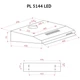 Витяжка пласка Perfelli PL 5144 BL LED - зображення 11
