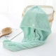Полотенце тюрбан для сушки волос из микрофибры с пуговицей HairTowel, 64х24 см, зеленый - изображение 5