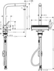 Смеситель кухонный Hansgrohe Aquno Select M81 хром - изображение 2