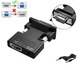 Конвертер перехідник HDMI to VGA Converter 1080P Black - изображение 1