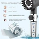 Турбо насадка для душа с массажером и 3 режимами работы Shower Head (серая) - изображение 2