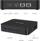 Мини ПК MINIS FORUM GK41 / Intel Celeron J4125 / RAM 8GB / SSD 128GB / HDMI / 2 x LAN / Wi-Fi 5 / Bluetooth 5.0 / Windows 11 / Black Б/В - изображение 4