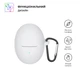 Силіконовий чохол для навушників JBL FreeBuds 5, Hang Case, білий, ультратонкий захисний кейс товщиною 2 мм, захист від подряпин, пилу та ударів, компактний, з карабіном для кріплення, ArmorStandart (ARM80462) - зображення 2