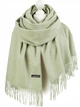 Жіночий кашеміровий, елегантний шарф, теплий, зимовий Fanabella Cashmere зелений 70 х 200 см (D23Nr4) - изображение 1