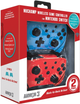 Zestaw z 2 bezprzewodowymi kontrolerami HYPERKIN Nintendo Switch 2 in 1 Pack Black, Red (0810007713168) - obraz 4