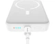 Повербанк мини 10000 mAh 20W беспроводная зарядка для айфона Qi 15W Baseus Magnetic Mini PPCX030002 Power Bank MagSafe быстрая зарядка QC3.0+PD3.0 White - изображение 2