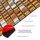 Самоклеющаяся декоративная стенная плитка стеклянная 3D мозаика для интерьера кухни и ванной 298×298 мм Медная - изображение 5