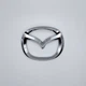 Эмблема логотип Mazda (хром, изогнутый), 75х60 мм - изображение 2