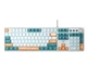 Клавіатура ігрова механічна Aula Mechanical F-2088 PRO Green-White, +10 keys Orange, KRGD Blue - зображення 1