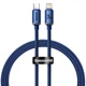 Кабель Baseus Crystal Shine Series Fast Charging Type-C to Lightning 20 Вт (1.2м) blue (CAJY000203) - изображение 1