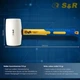 Молоток гумовий S&R фіберглас, d75 мм, 910 г Білий (285910075) - зображення 2