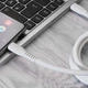 Кабель Proove Eternal Type-C to Type-C 60W (1m) white - зображення 2