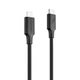 Кабель Proove Striped Silicone Type-C to Lightning (1m) black - изображение 1