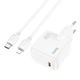 Сетевое Зарядное Устройство Hoco C112A Advantage PD30W + кабель Type-C to Lightning (Белый) - изображение 2