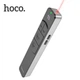 Бездротова лазерна указка Hoco GM202 (USB 2.4 GHz, 100 м, Li-ion акумулятор 180 мАг, презентер, червоний лазер, LCD дисплей) - сірий - зображення 1