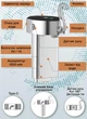 Поилка - фонтан для кошек и собак NPET WF230 V2 3л с аккумулятором, датчиком движения, нержавеющая сталь (Прозрачный) - изображение 7