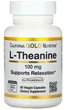 L-Theanine теанін з AlphaWave,100 мг, 60 рослинних капсул, California Gold Nutrition - изображение 1
