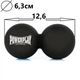 Масажний силіконовий подвійний м'яч PowerPlay PP-4355 Silicone Lacrosse Peanut Ball (6.3*12.6см.) Чорний - изображение 2