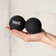 Масажний силіконовий подвійний м'яч PowerPlay PP-4355 Silicone Lacrosse Peanut Ball (6.3*12.6см.) Чорний - изображение 3