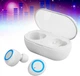 Беспроводные вакуумные наушники Y50 c Bluetooth 5.0, гарнитура с шумоподавлением, белые с голубым "G" (93744732) - изображение 1