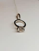 Серебряная подвеска "Кольцо" с камнем. 3624379 - изображение 1