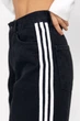 Женские джинсы Baggy с лампасами цвет черный размер 36 FL_001926 - изображение 4