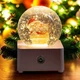 Новогодний снежный шар c LED подсветкой, музыкальный, от USB и батареек AA, 8,5x8,5см, Санта - изображение 1