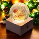 Новогодний снежный шар c LED подсветкой, музыкальный, от USB и батареек AA, 8,5x8,5см, Санта - изображение 3